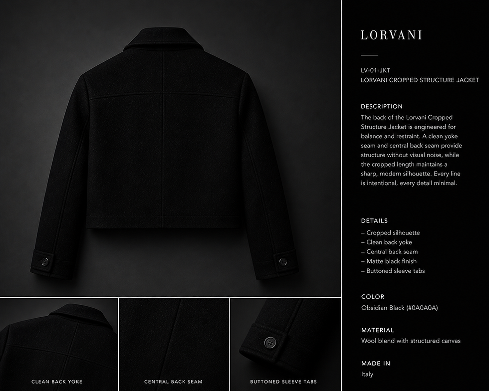 Thumbnail: Lorvani Cropped Structured Jacket