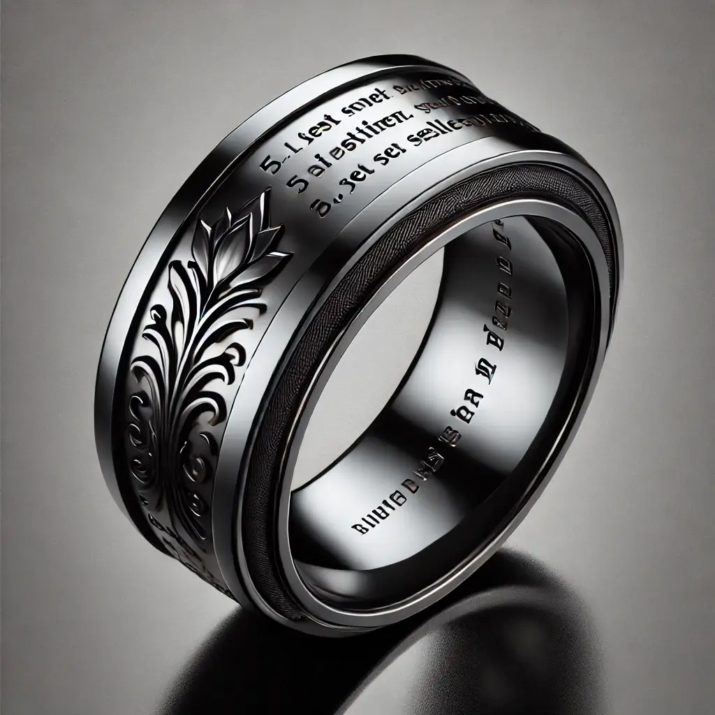 Gravierter „Spiegel“-Ring