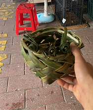 coconut basket weave