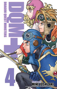 Three anime characters appear determined and ready for battle. They wear armor and helmets, holding weapons and shields. 