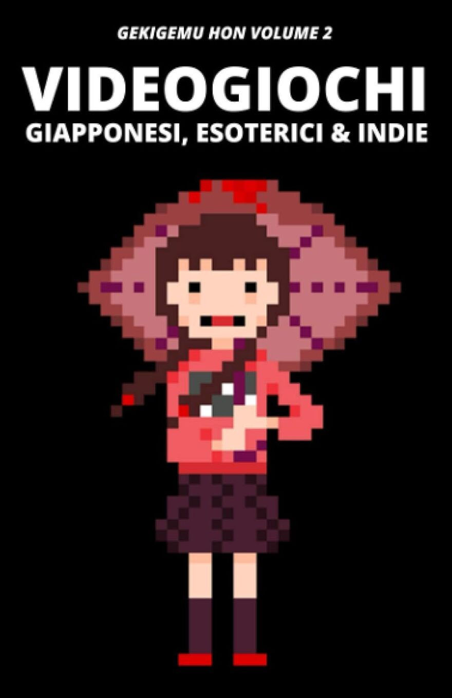 Black book cover featuring a colorful pixel-art character in the center, with the title in bold white lettering at the top.