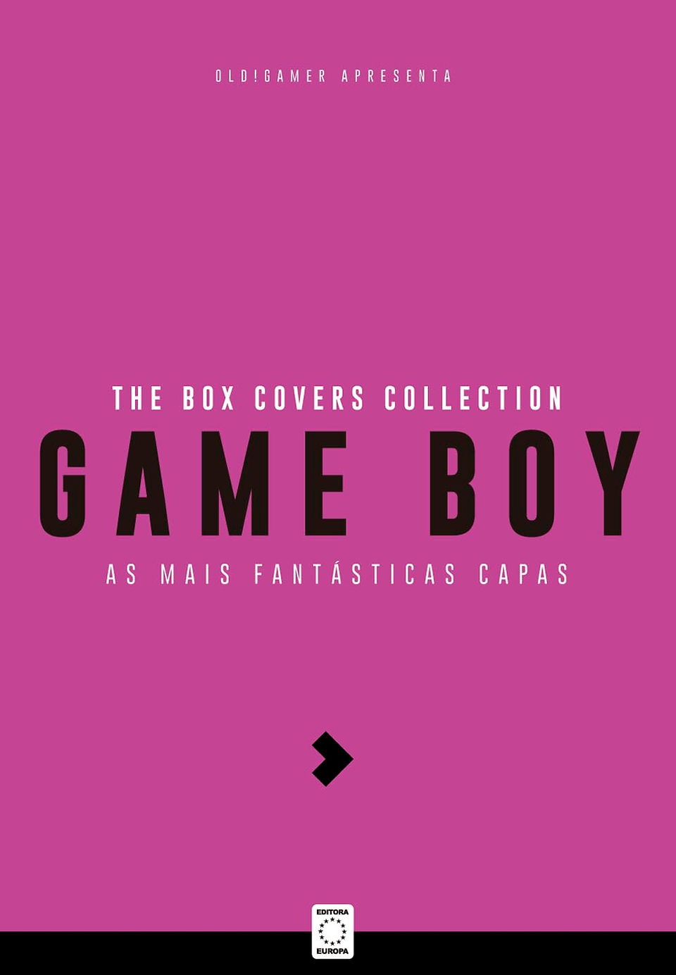 Pink cover with bold black text in the center reading "Game Boy." White text above and below highlights "Box Covers Collection" and "The Most Fantastic Covers."