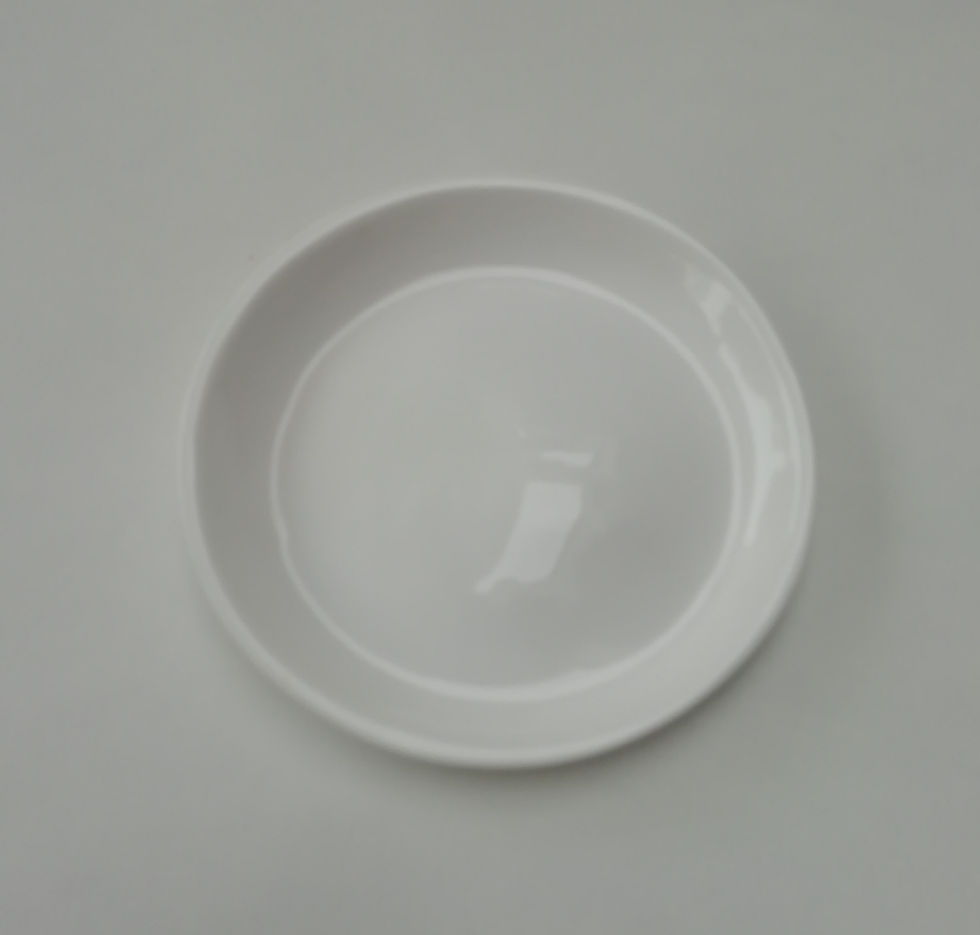 Thumbnail: China Ring Dish. Ceramic Trinket Dish. Gilded Dish. Jewellery Dish. Small Plate.