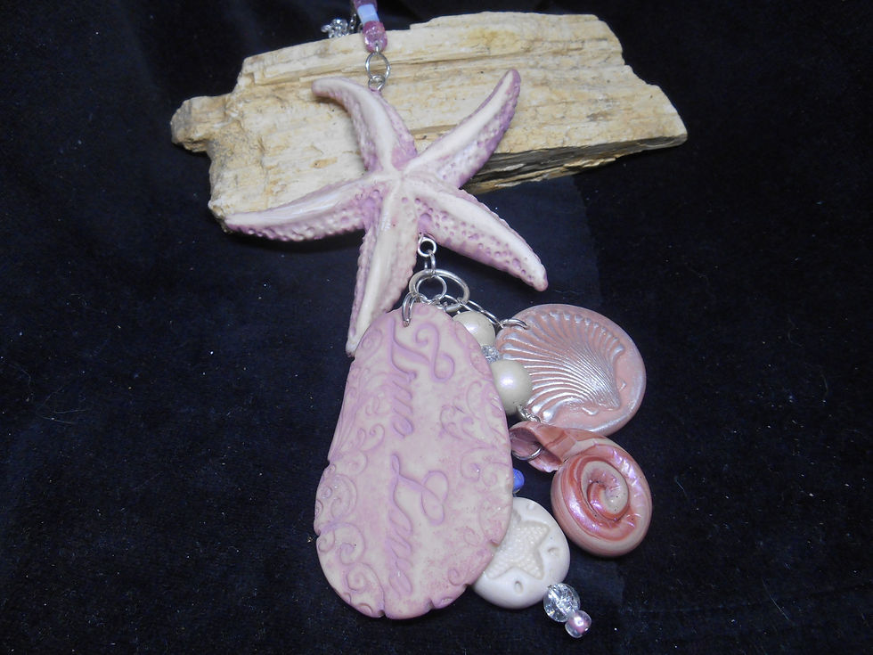 Thumbnail: Ture Love polymer clay pendant