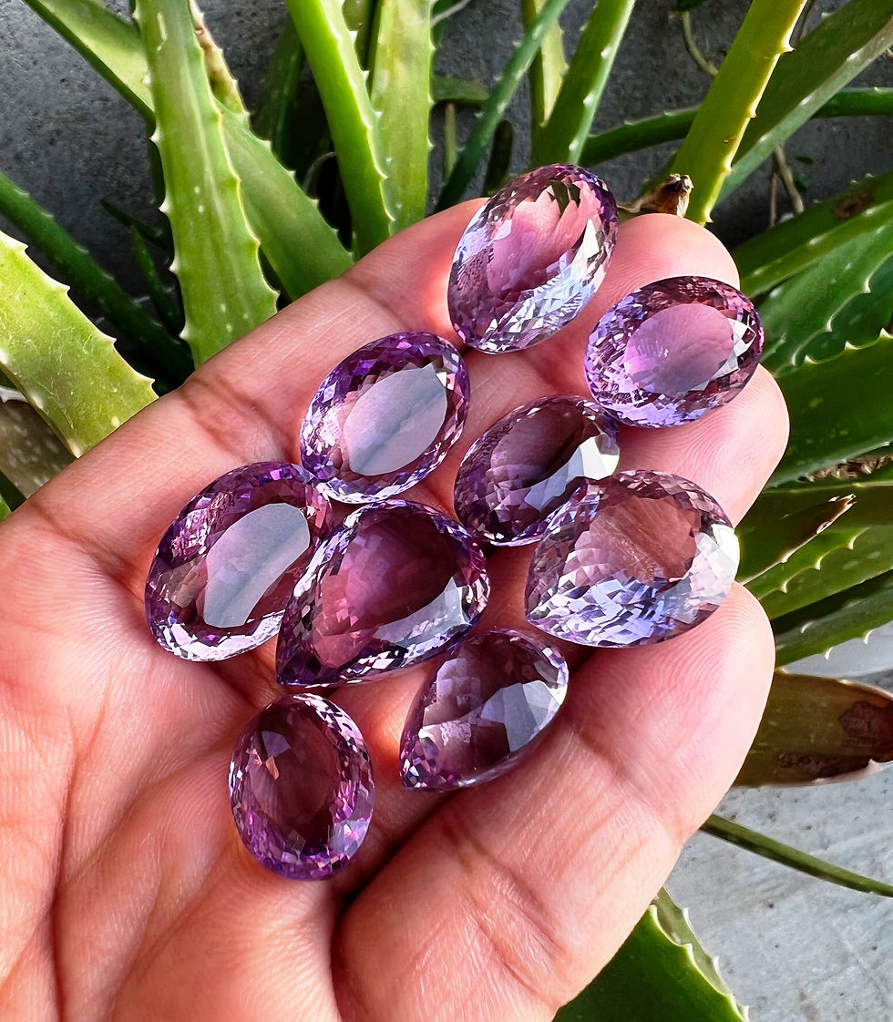 Amethyst Cut Stone Lot, Amethyst Faceted Gemstone Lot, 10To20 Ct. Avrg. Amethyst