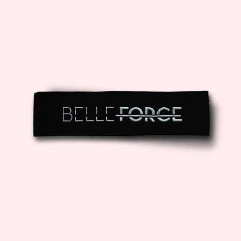 Kelsey O'Connell Design and Creative Brand Design for Belle Force Activewear Logo Label