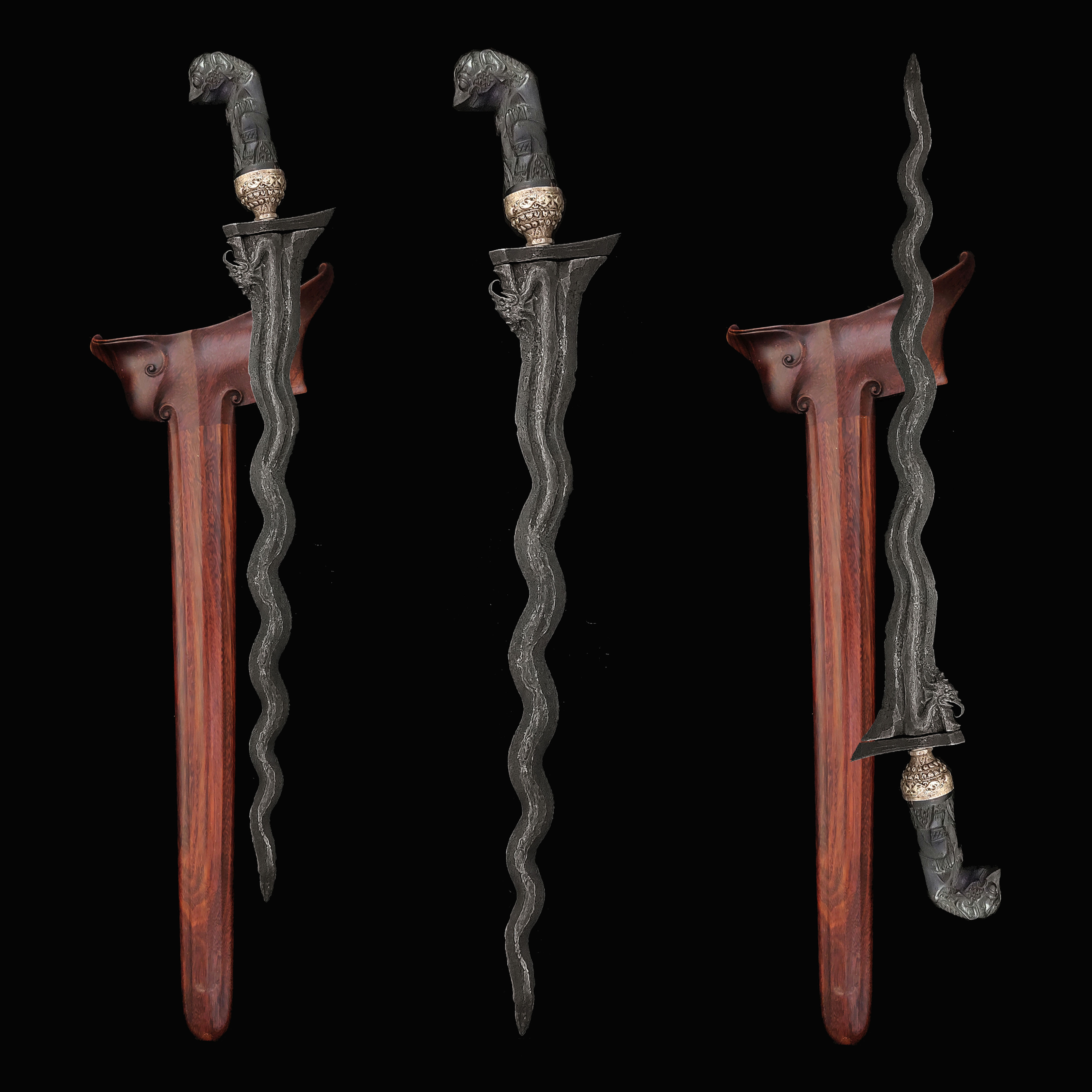 Rare Cirebon Naga Liman kris, keris – Cirebon Kanoman-era (early 19th century)