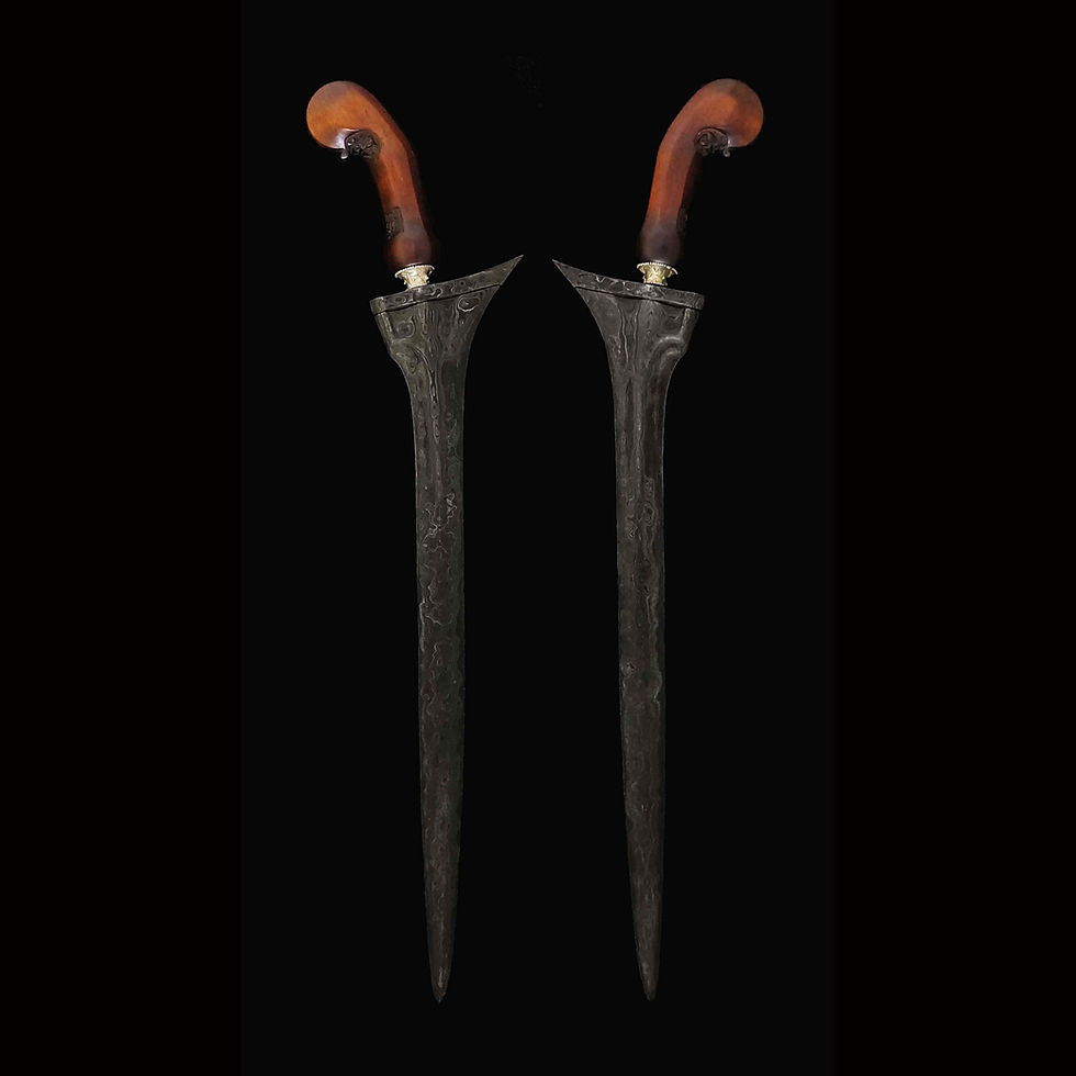 Thumbnail: Antique Jalak Tilam Sari kris, keris - Pendarigan kebak pamor - Gandar Iras