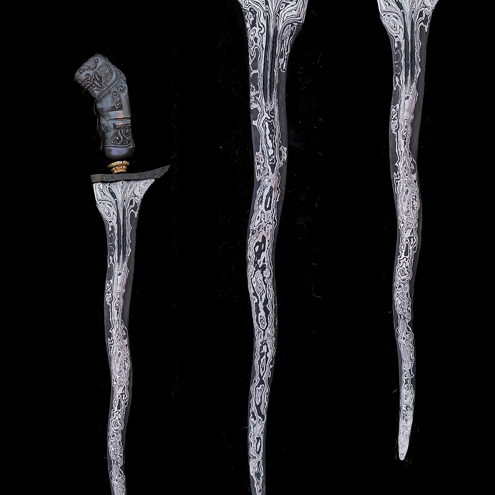 Thumbnail: Antique, spiritual powerful Cirebon Corok Dukun Dholog kris, keris