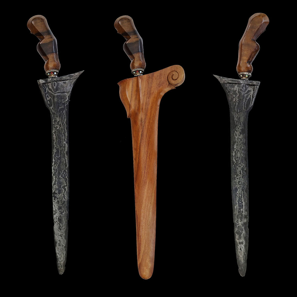 Thumbnail: Antique Kebo Lajer kris, keris – Pajajaran era  dapur Kebo Lajer, Beras Wutah