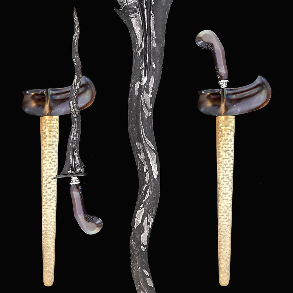 Thumbnail: Balebang Kuno keris, kris - Majapahit era - Pamor Ganggeng Kanyut