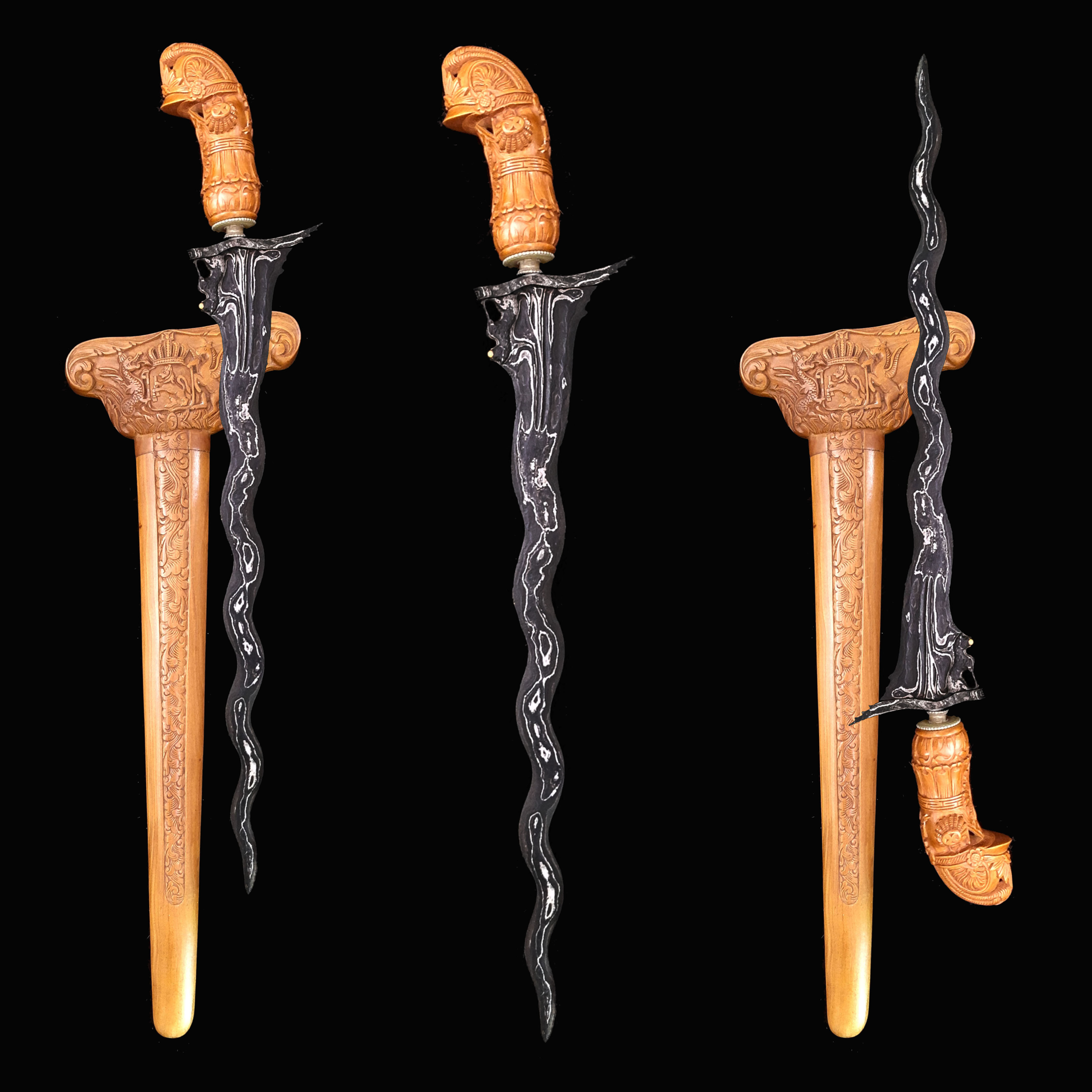 Antique Singo Kikik keris, kris –  Wilah with 11 luk, Kikik dapur