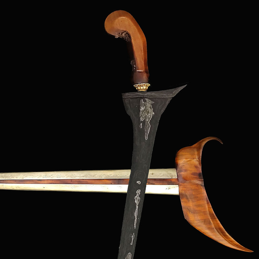 Thumbnail: Spiritually strong, antique Brojol keris, kris -  Wilah  with two pamors