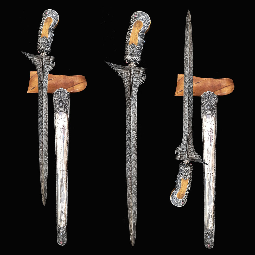 Thumbnail: Regal Sinom Robyong Bali keris, kris -  Kelabang Sayuto pamor
