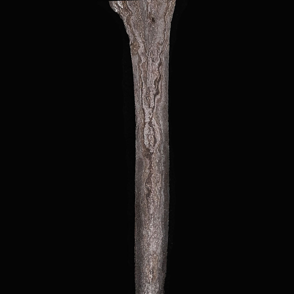 Thumbnail: Large, antique Solo Tilam-Upih battle keris, kris - Heavy pamor blade