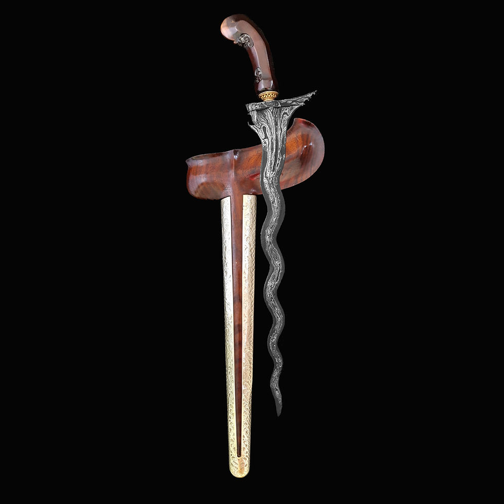 Thumbnail: Rare, antique Subuk Inten keris, kris - Mataram Amangkurat I era (17th century)