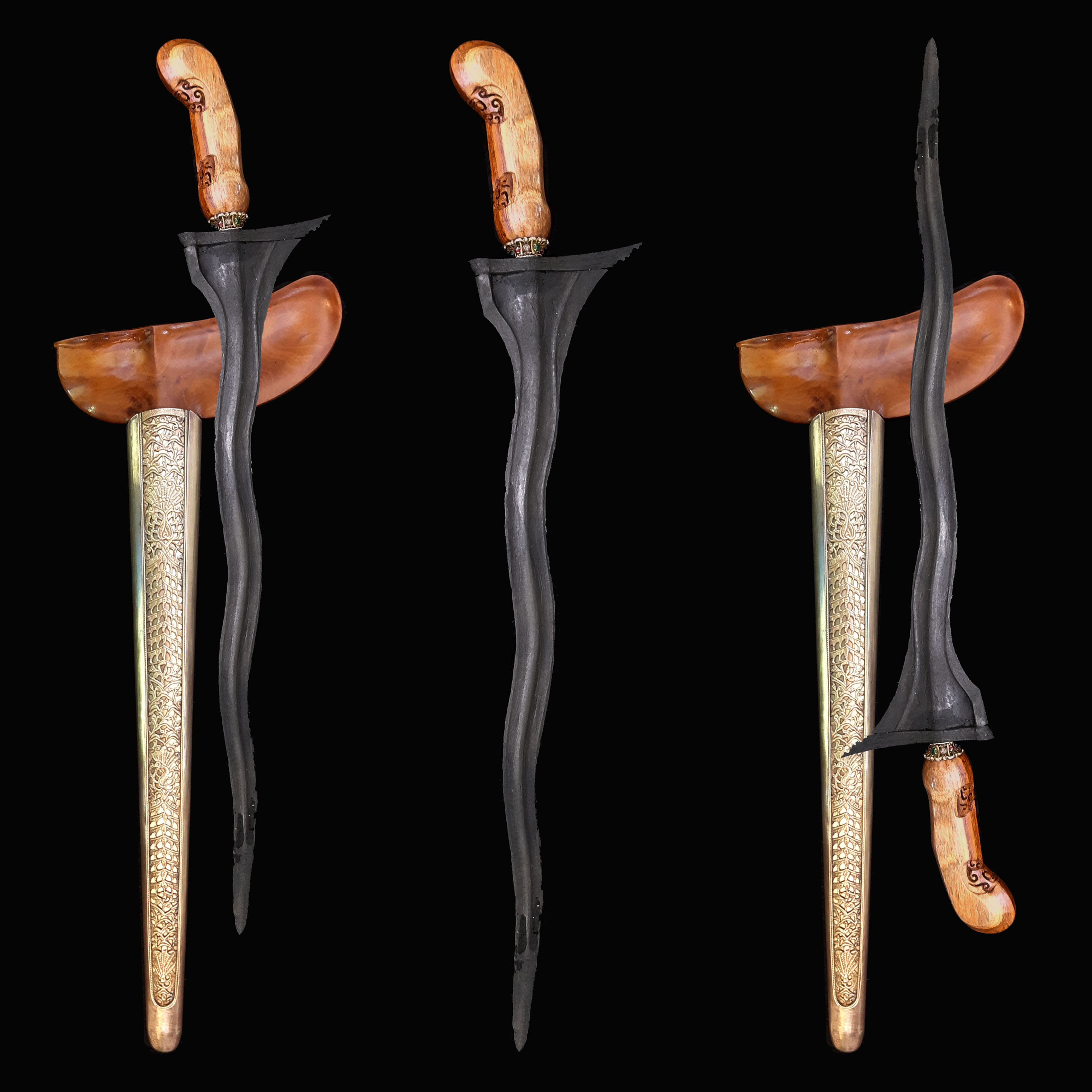 Antique Pendawa Lare keris, kris - Mataram Kartosuro era (15th century) - kris