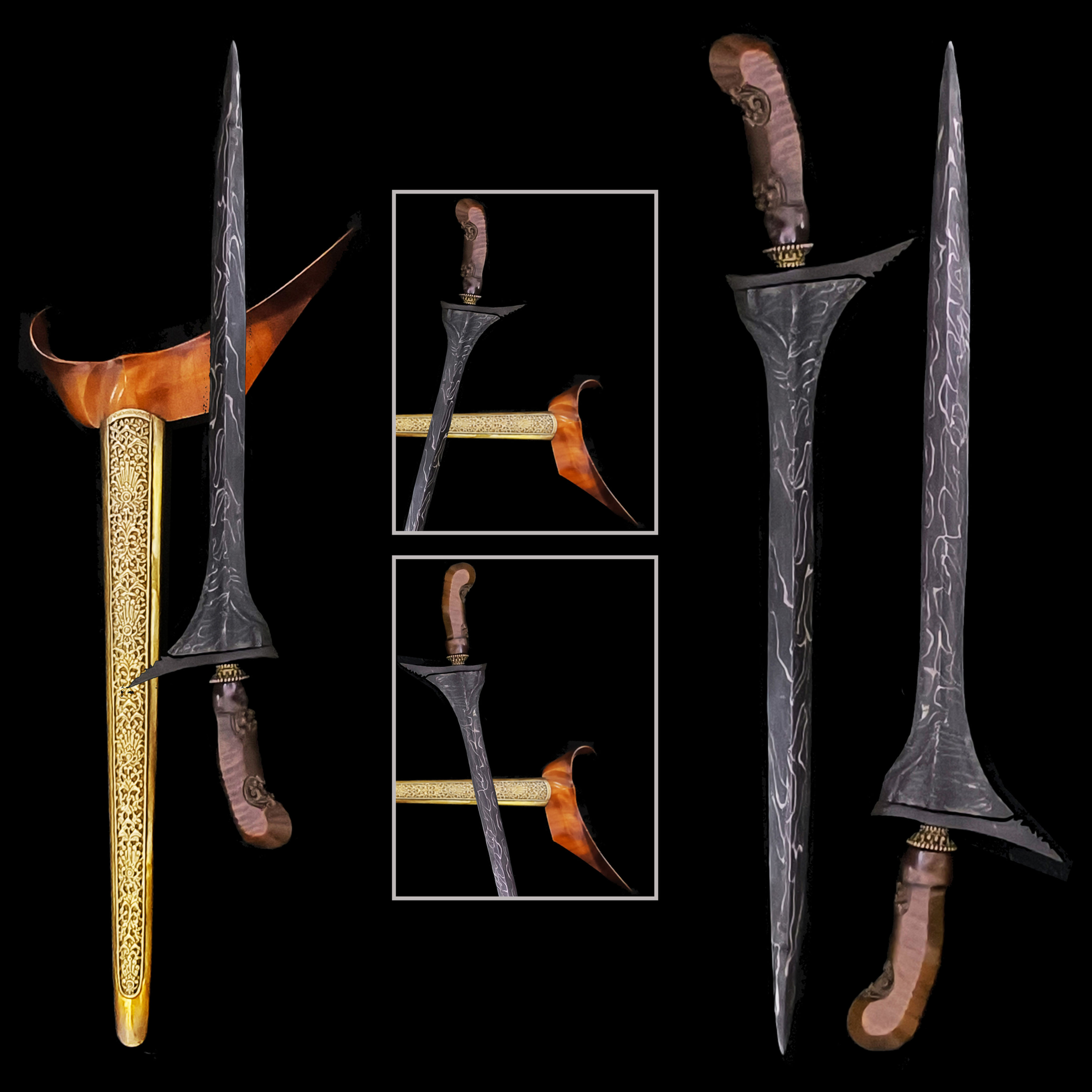 Antique, spiritual and magical Jalak Nguwuh kris, keris for sale