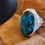 Thumbnail: Bold blue Turquoise Statement Ring – Large, oval blue turquoise stone