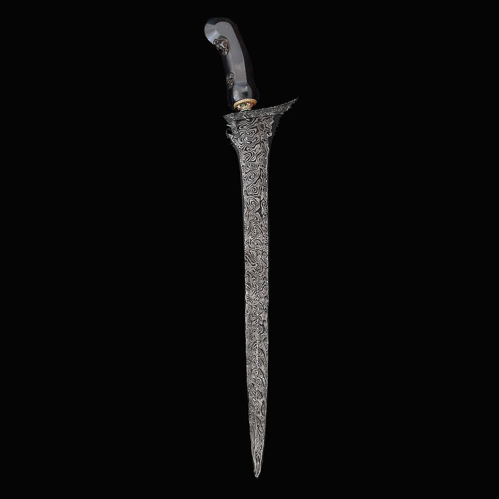 Thumbnail: Mesem keris, kris - Lar Gangsir pamor - Sheath of Pandan Laut wood