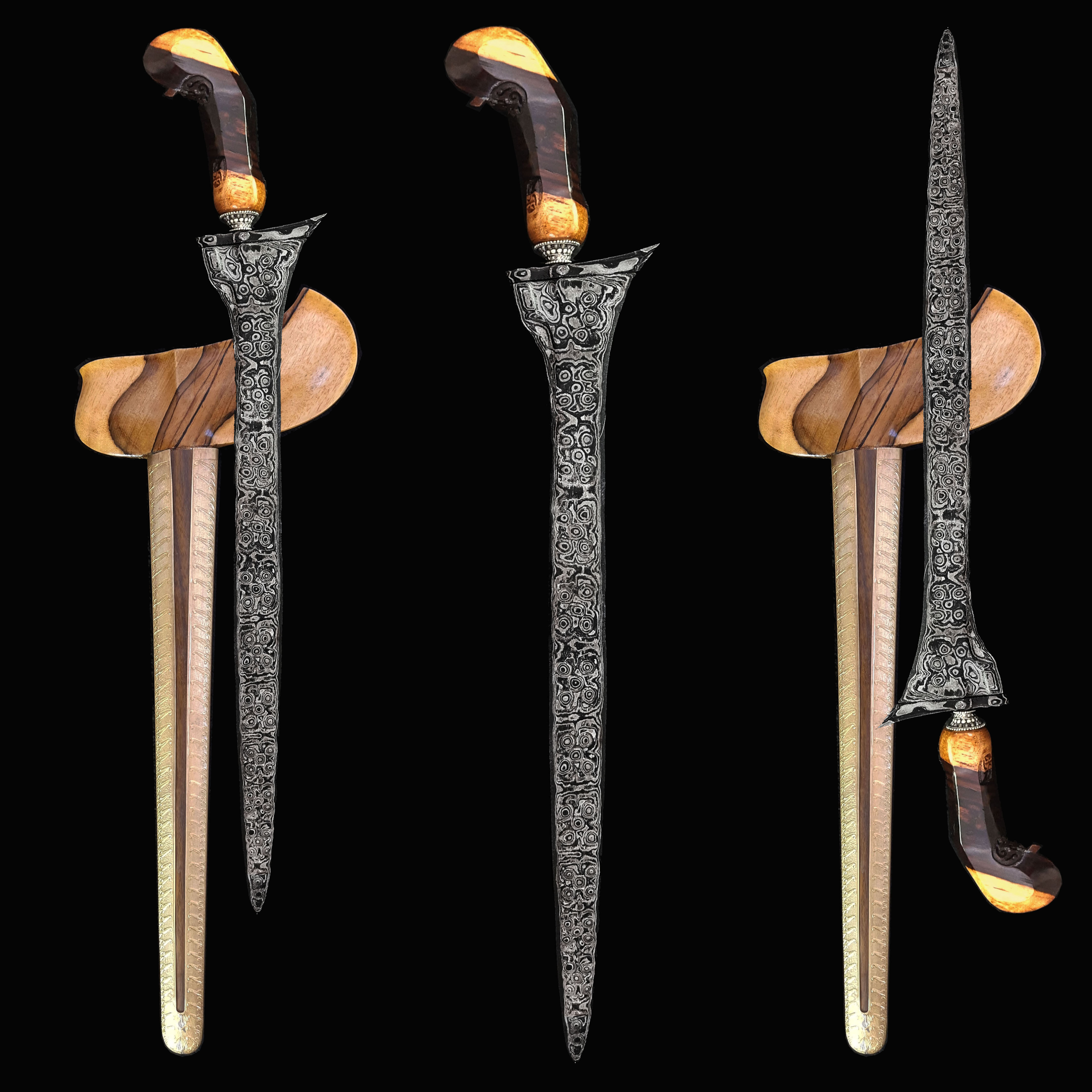 Antique keris, kris Udan Mas - Tilam Upih - Solo, Java