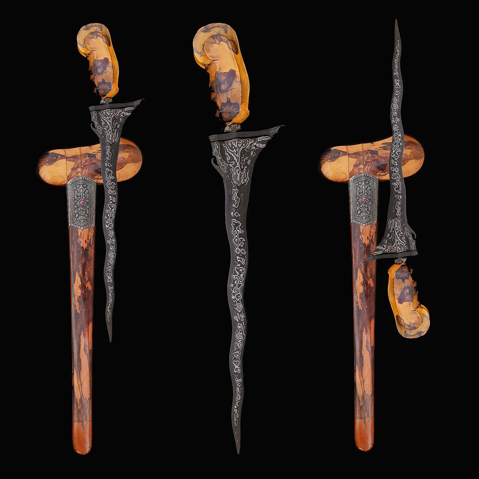 Thumbnail: antique bali kebo teki kris, keris