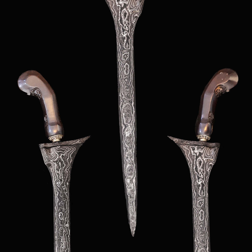Thumbnail: Tilam Upih keris, kris - Tuban era (15th century)  - Ngulit Semangka pamor