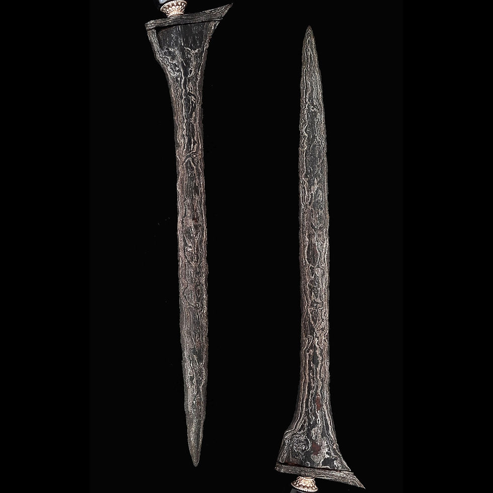 Thumbnail: Spiritually powerful, antique Brojol keris, kris -  17th century - Pendarigan