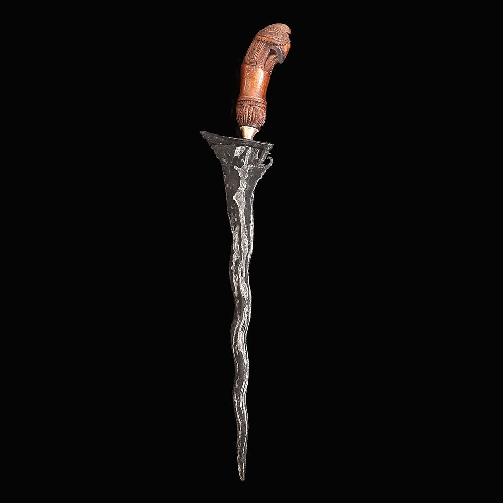 Thumbnail: Royal, antique Madura Sumenep keris, kris - Beautifully carved Warangka