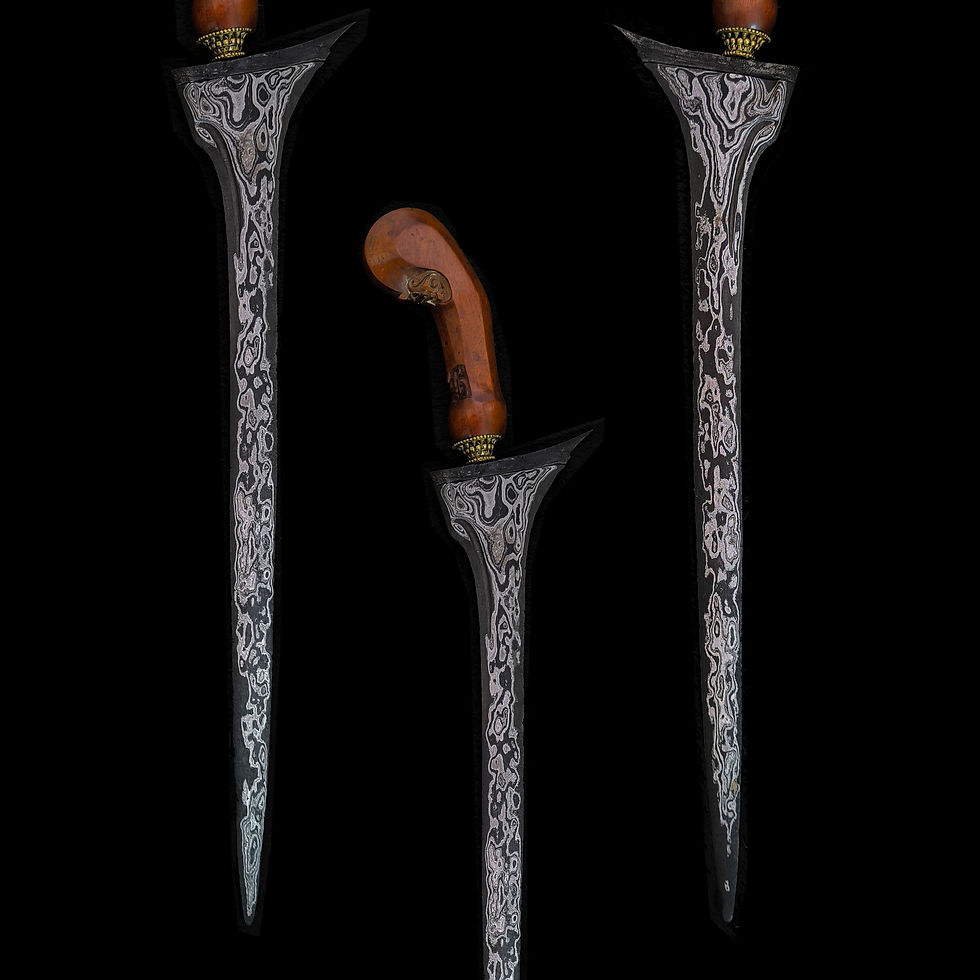 Thumbnail: Antique and spiritually powerful Tilam Upih keris - Mataram Tuban era 16th cent