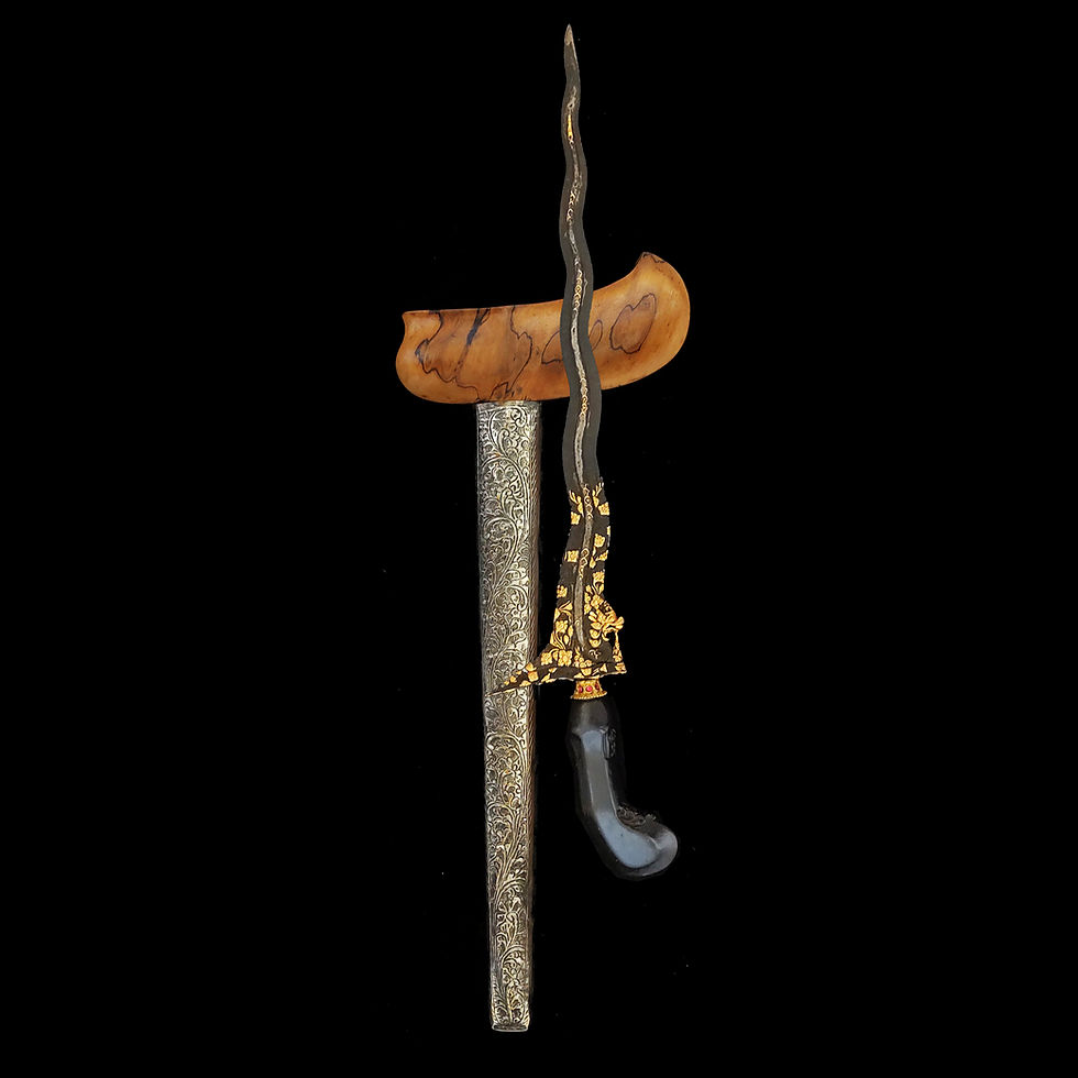Thumbnail: kamarogan kinatah kris keris for sale