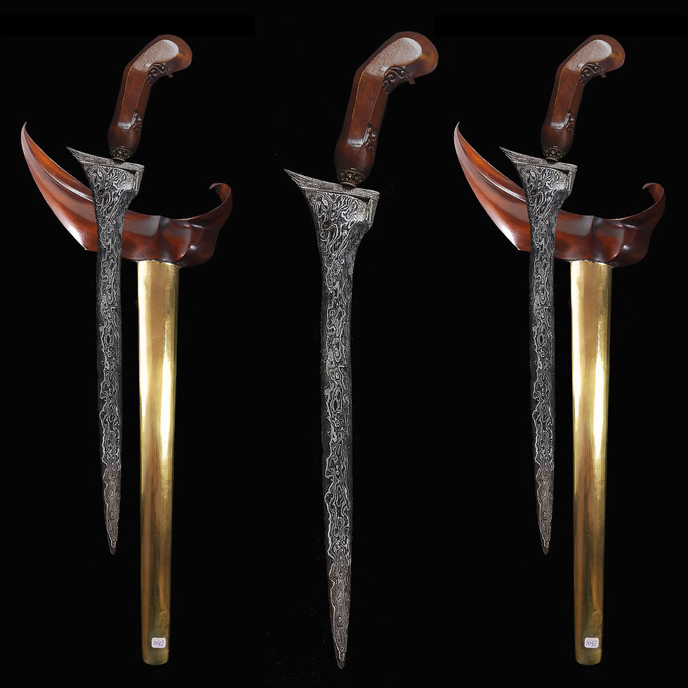 Thumbnail: Noble and spiritually powerful Tilam Upih keris, kris - Sultan Agung - 17 cent.