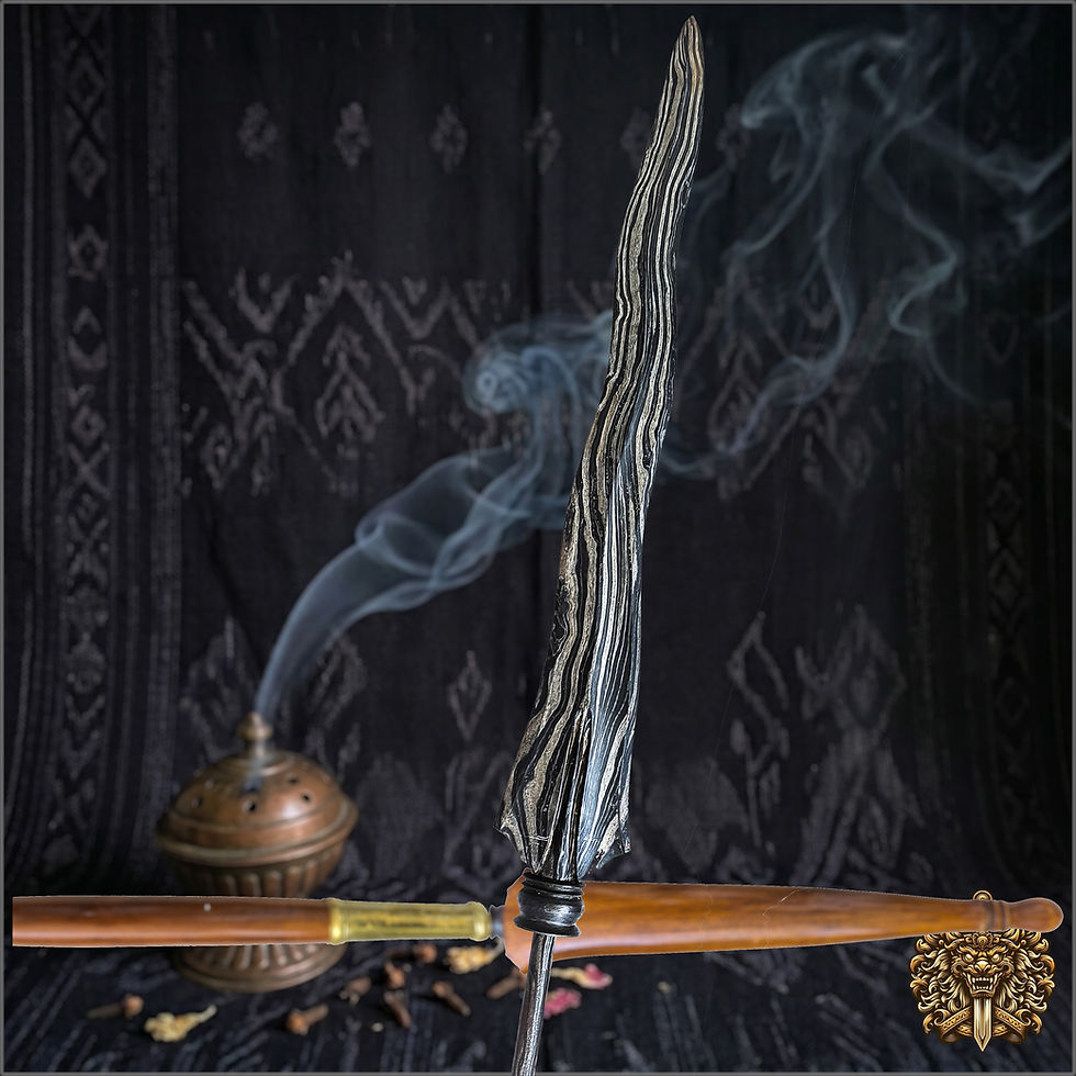 Thumbnail: Antique Indonesian Tombak Biring Lanang - spear - kris, keris