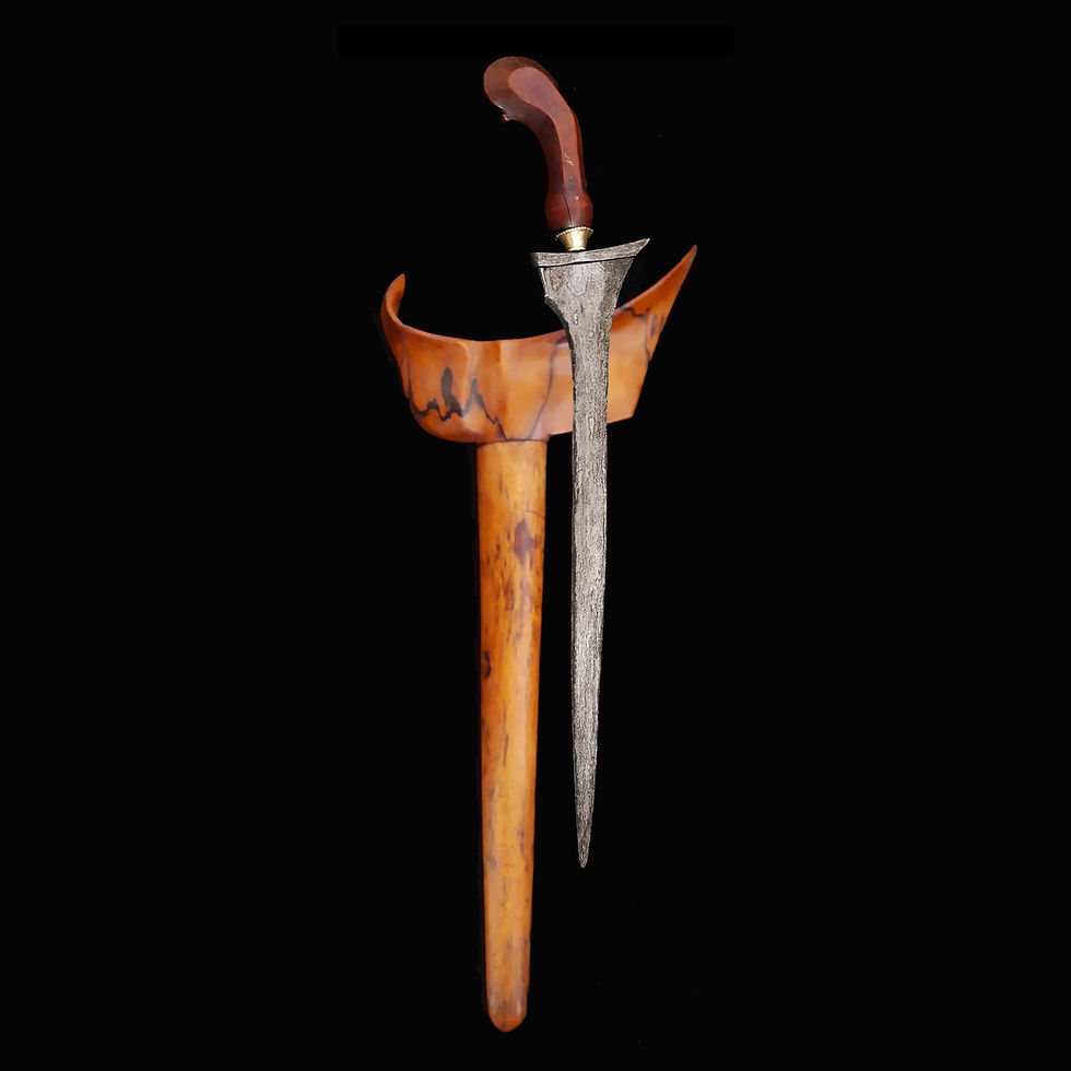 Thumbnail: Antique East Javanese (Jawa Timur) Brojol keris, kris - 1st Half 18th century