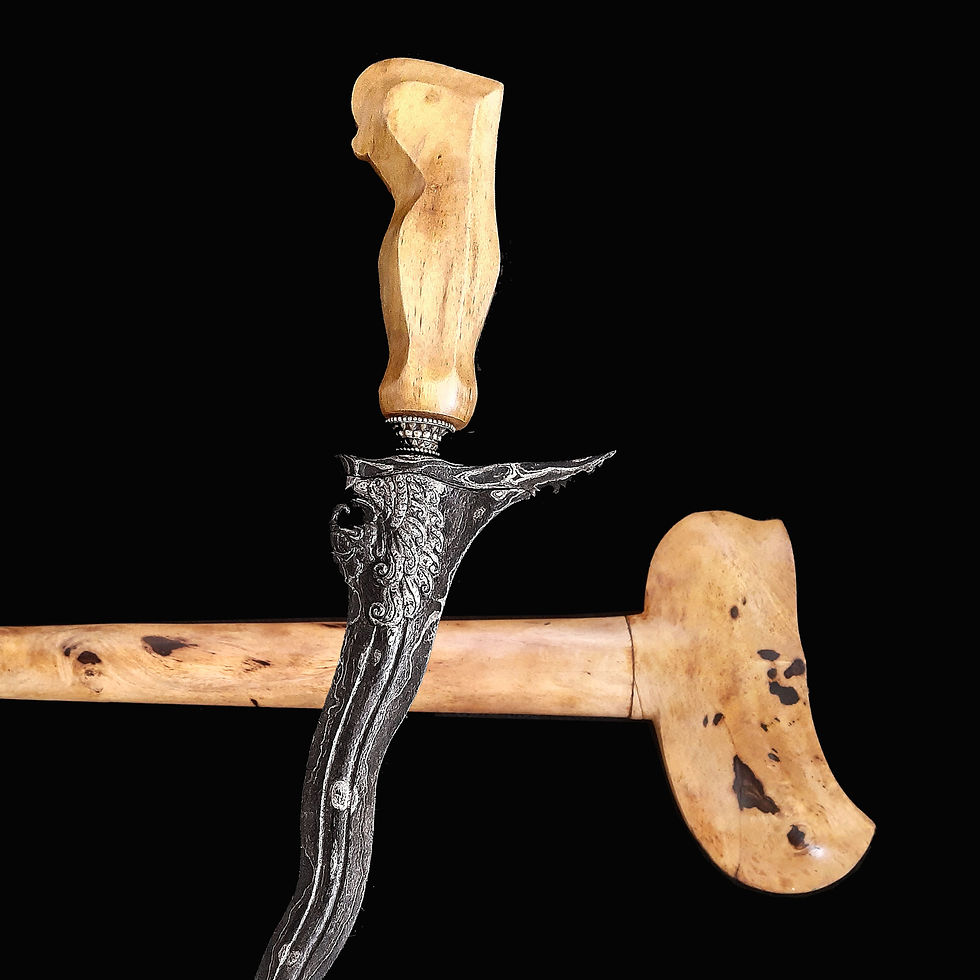 Thumbnail: Antique Lembuswana, Ganesha keris, kris – Blade with the rare Lembuswana