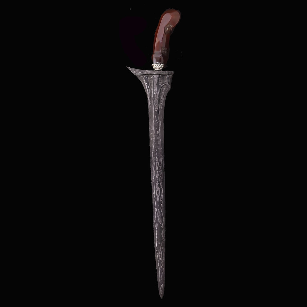 Thumbnail: Beautiful, antique Tilam Upih keris - Tangguh Amangkurat I - Pamor blade