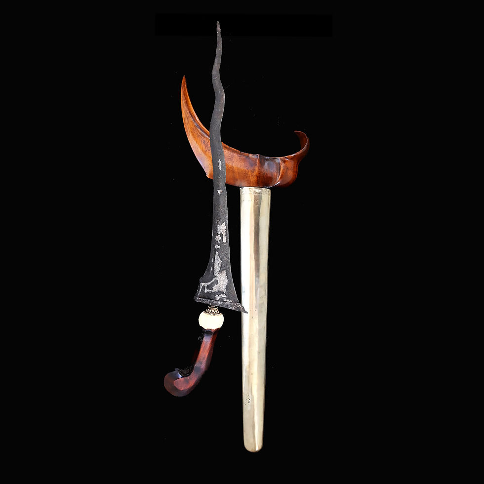 Thumbnail: Antique Urubing Dilah keris, kris - Madura Abad XVIII wilah