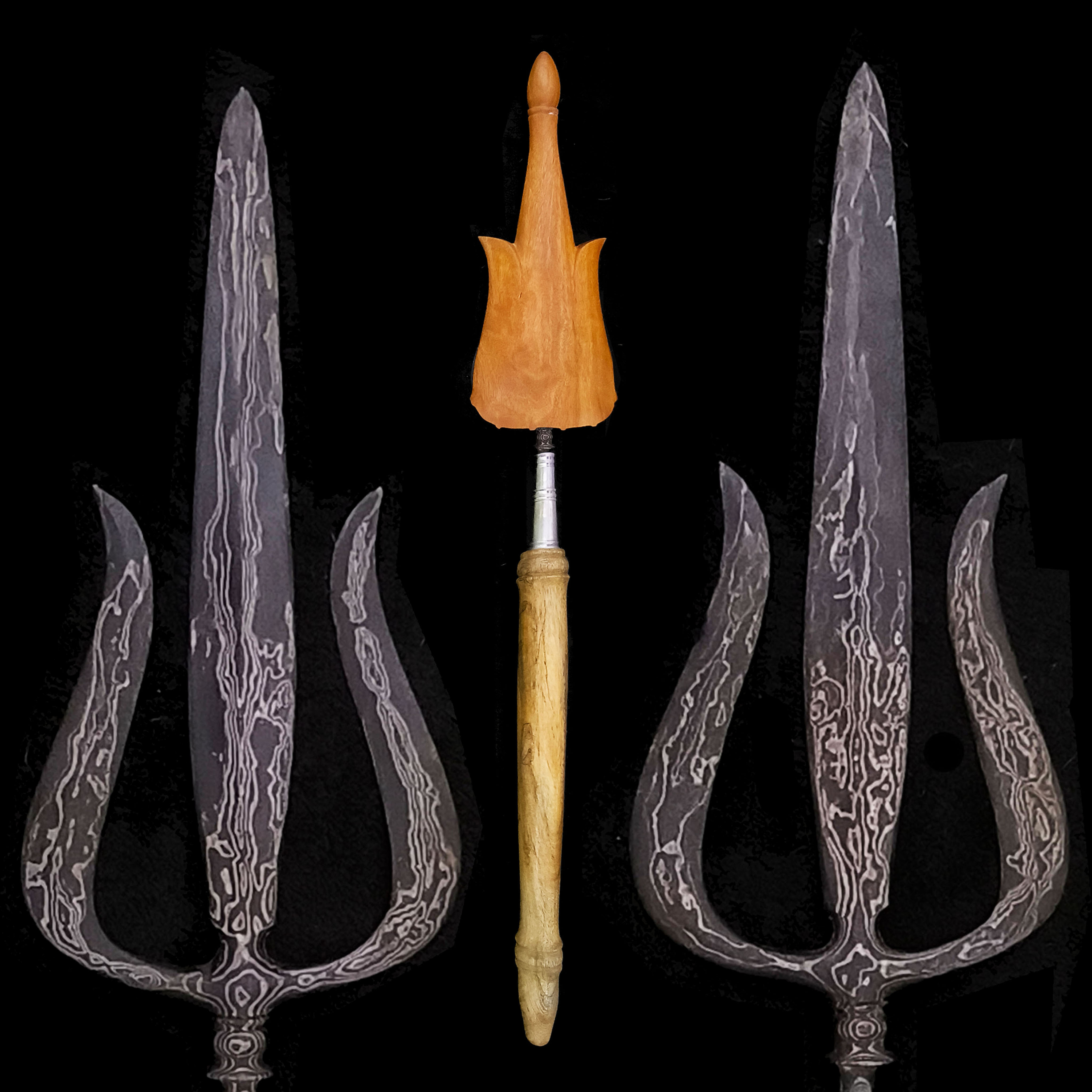 antique indonesiean trisula for sale