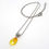 Miniature : Petit pendentif "Larmichette" jaune en verre de Murano