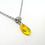 Miniature : Petit pendentif "Larmichette" jaune en verre de Murano