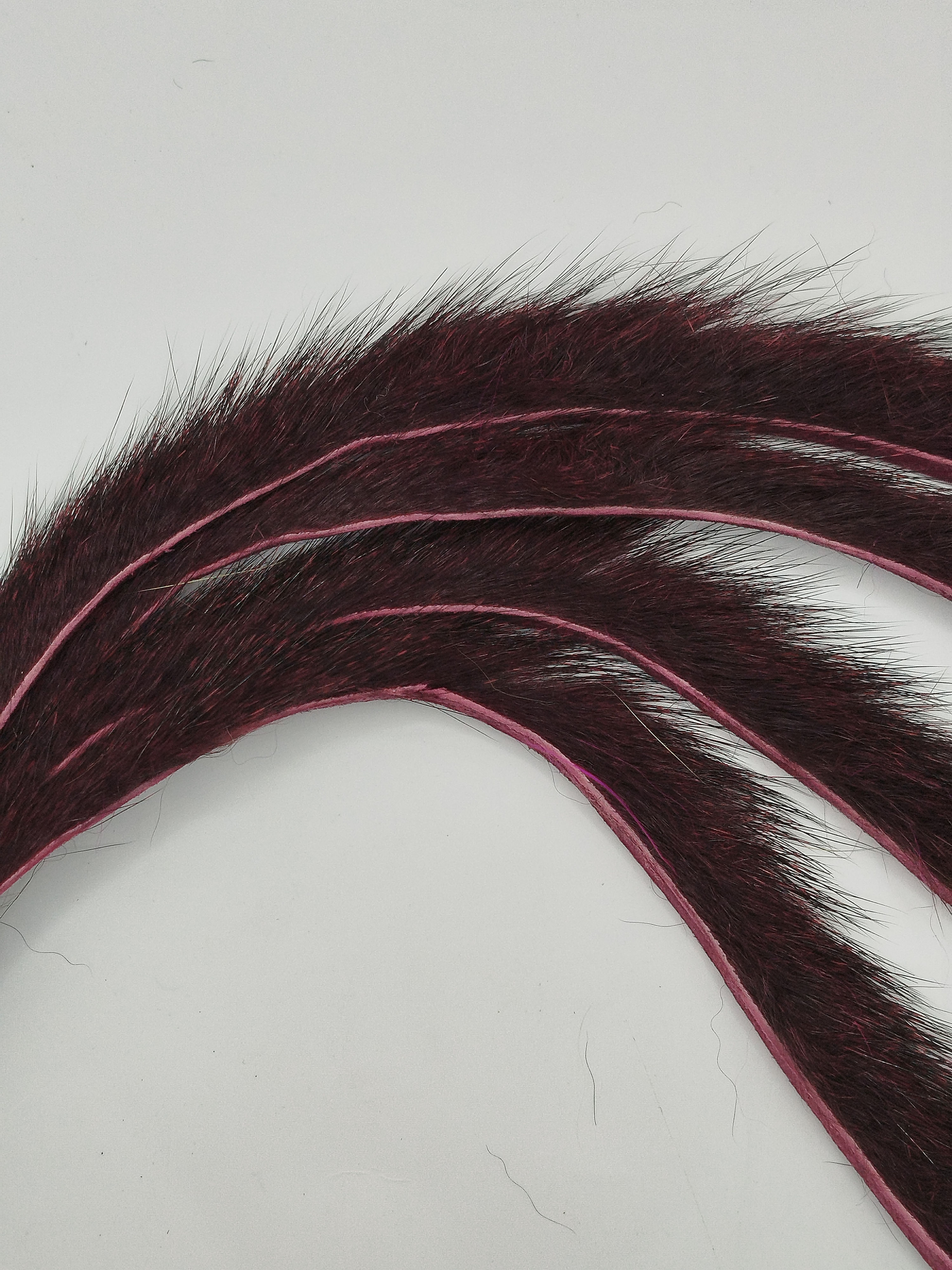 Lanières écureuil  2 MM Bordeaux