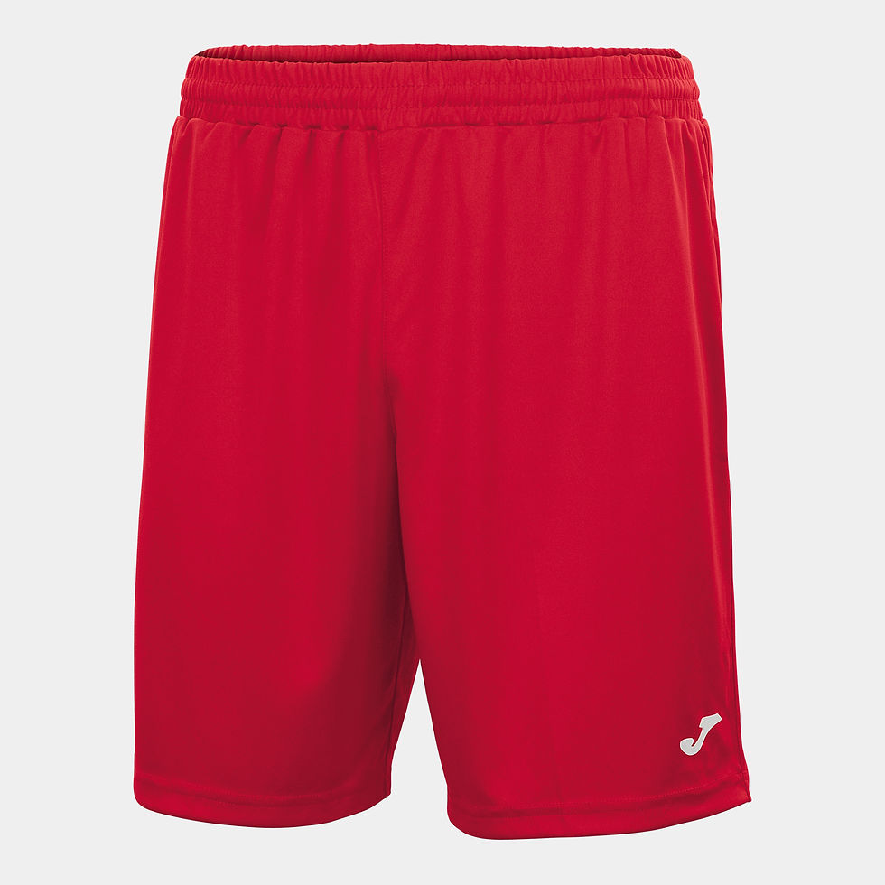 Short JOMA - Couleur rouge et noir