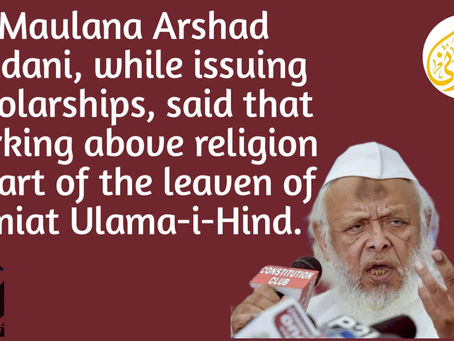 With the help and support of Allah, we were able to put our declaration in to practice. Arshad Madni