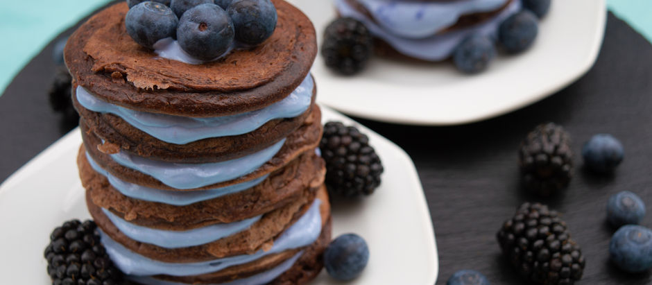 Čokoládové lívance s tvarohovým krémem