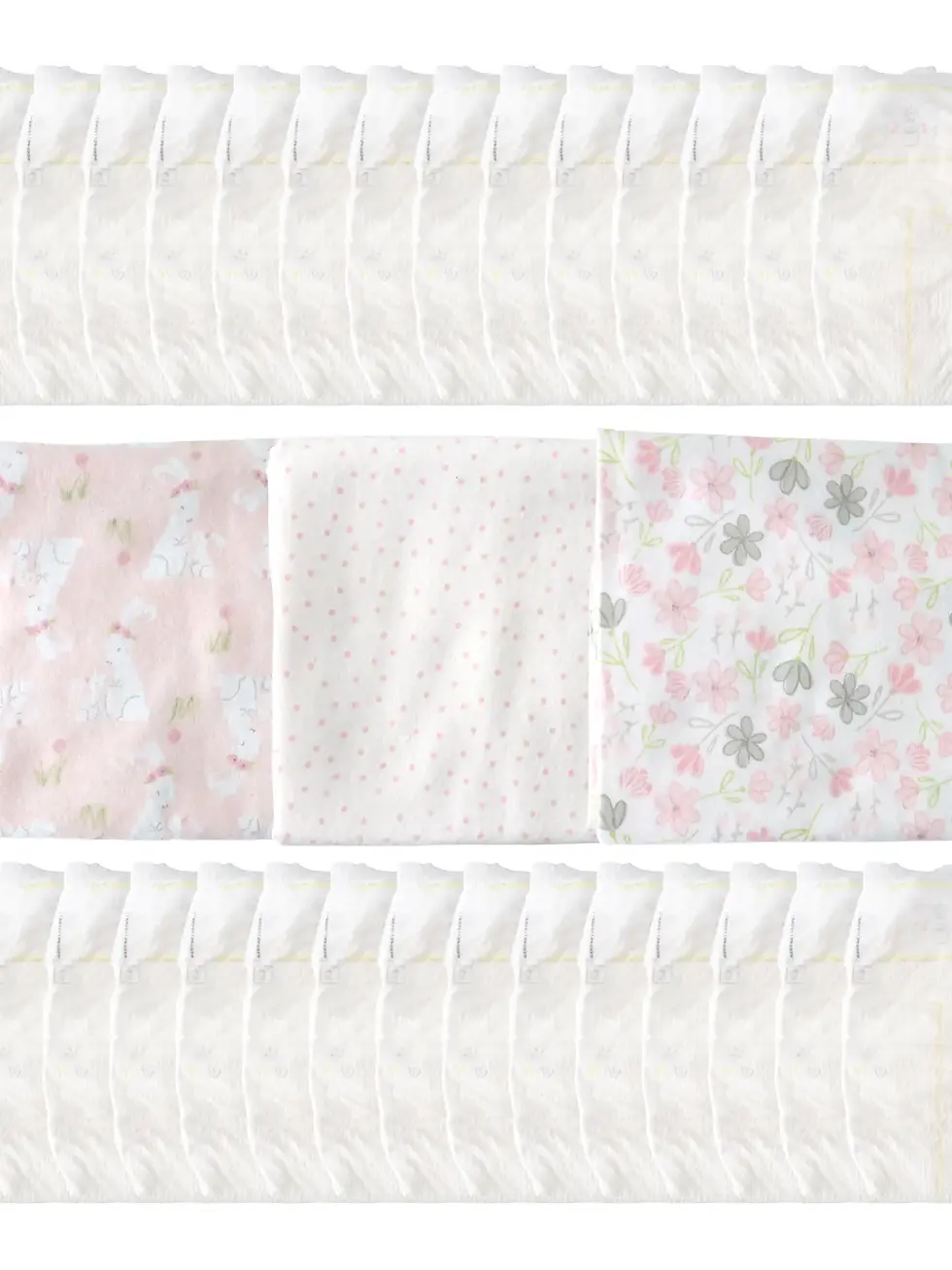 Thumbnail: Baby Girl Diaper Cake Gift