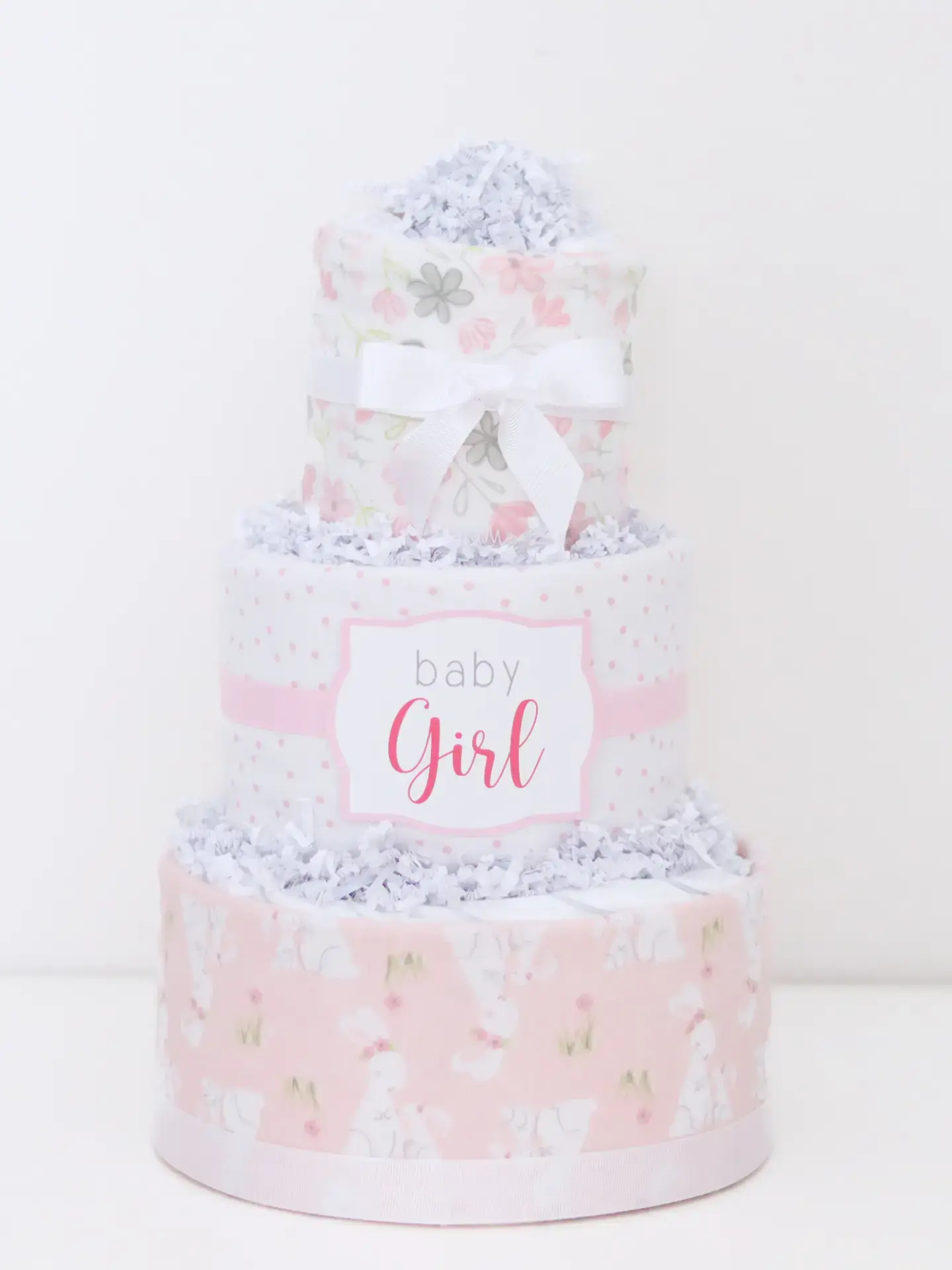 Baby Girl Diaper Cake Gift