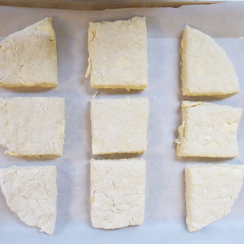 Biscuits before baking