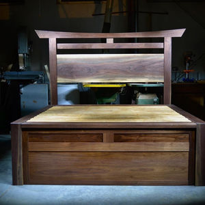 Walnut King bed