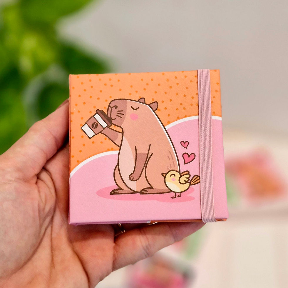Miniatura: Kit Digital - Capas para bloco (tipo post-it) - 3 tamanhos - Capivaras