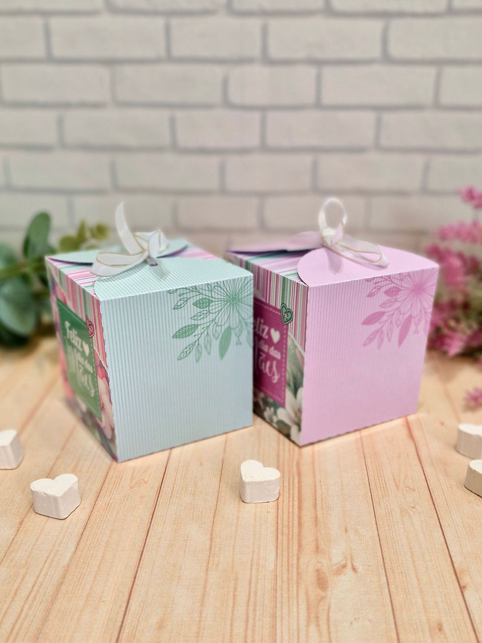Miniatura: Kit Digital - Caixa para 2 bombons - Dia das Mães